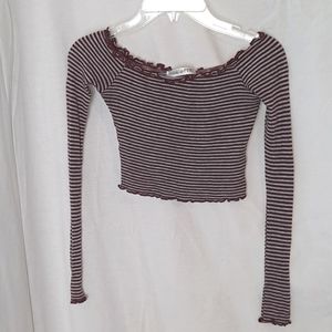 Amante Girls cute strechy blouse long sleeve Small